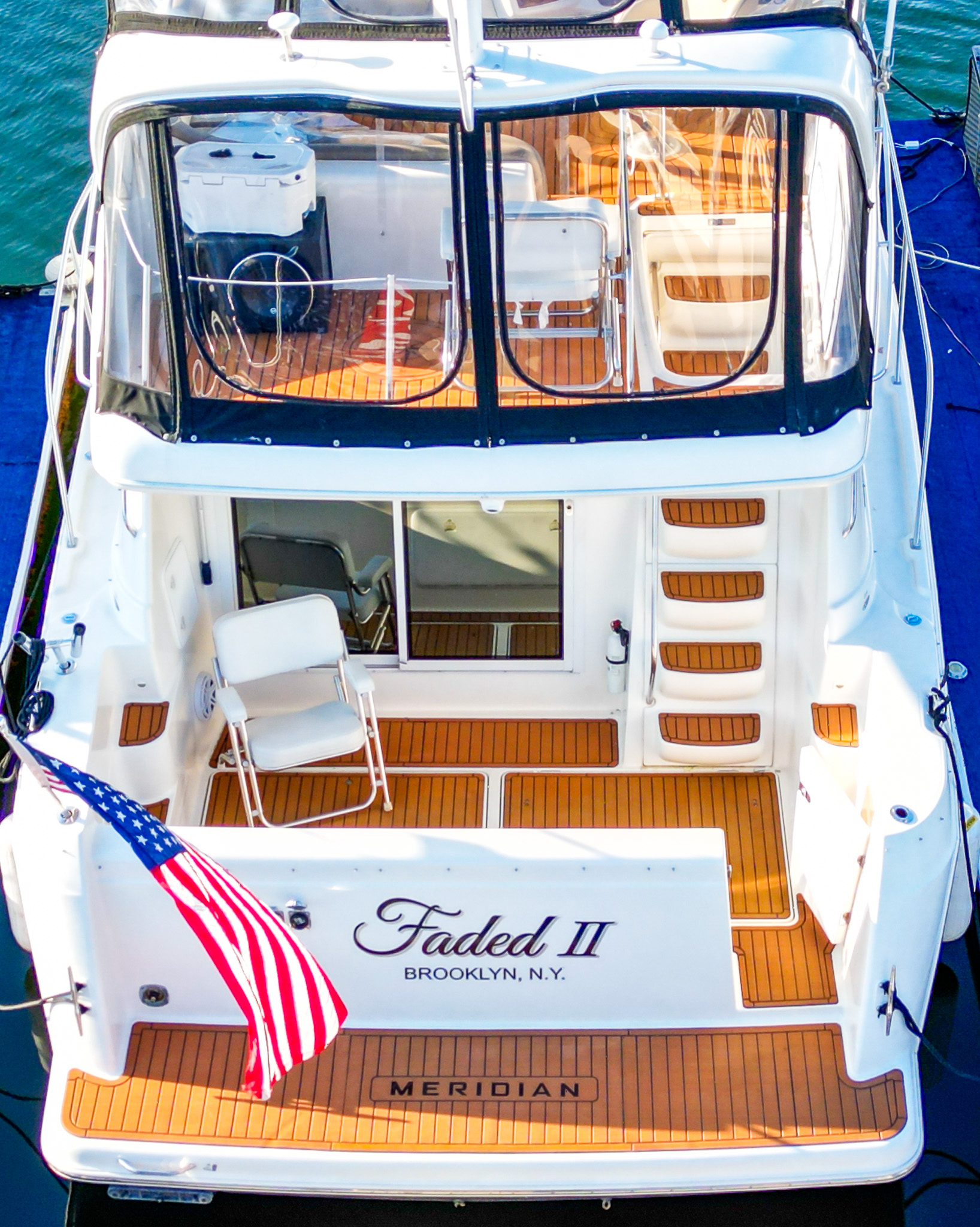 Meridian 38 EVA foam boat flooring full install