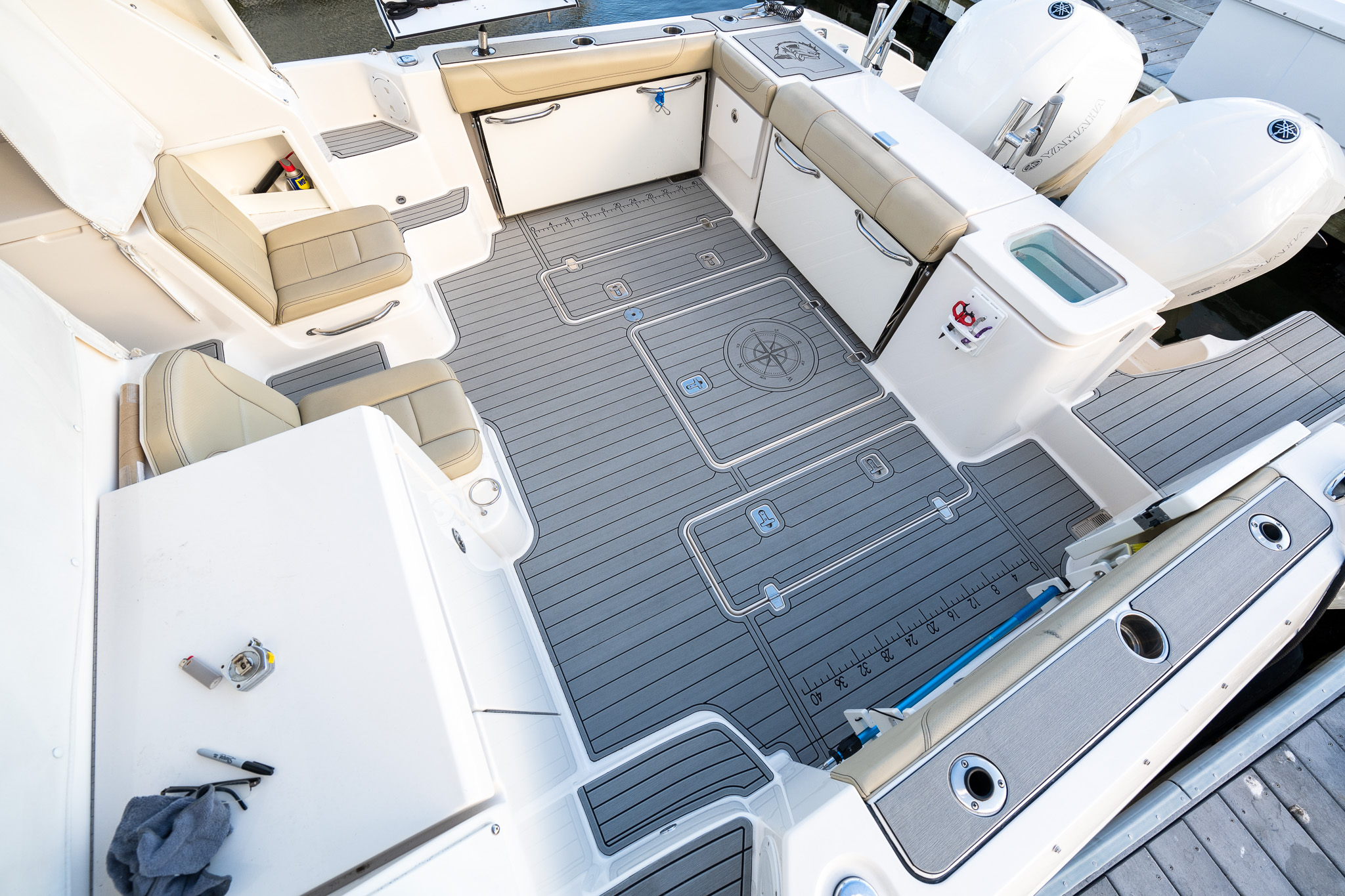 Pursuit boat grey EVA foam flooring